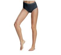 Cotonella 6 Pezzi Slip Donna 8126S Midi in Cotone Elasticizzato a Vita Alta, Nero 3/M