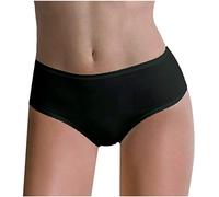 Cotonella 6 Pezzi Slip Donna L'Altra 3488 Midi in Cotone Bielastico, Nero 5/XL