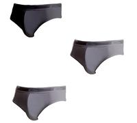 Cotonella 6 Pezzi Slip Uomo L'Altra 2383 con Elastico Esterno, Assortito(Nero,Grigio Chiaro e Grigio Scuro), 6/XL