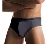 Cotonella 6 Pezzi Slip Uomo L'Altra 2383 con Elastico Esterno, Nero, 3/S