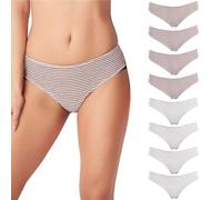 Cotonella 8 Slip Donna L'Altra Midi in Cotone Bielastico, 8 Slip AD191, L