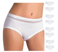 Cotonella 8 Slip Donna L'Altra Midi in Cotone Bielastico,Aet. GD168 Bianco 2/S