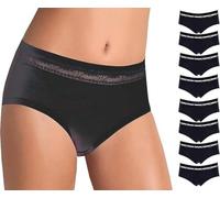 Cotonella 8 Slip Donna L'Altra Midi in Cotone Bielastico,Aet. GD168 Nero 2/S