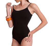 Cotonella Body in cotone elasticizzato spalla sottile art. GD008-3, Nero