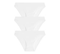 Cotonella Confezione da 3 mini slip da donna in cotone bielastico