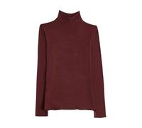 Cotonella GD283 Maglia Donna Lupetto Manica Lunga in Modal e Cashmere - Dolcevita Ultralight Morbido e Traspirante - Bordeaux, 4/L
