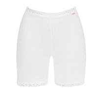 Cotonella Long Donna in Morbido Cotone Elasticizzato Art. 8018 - Confezione da 3 Pezzi - Disponibile nei Colori Bianco e Nero - Bianco 8