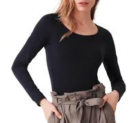 Cotonella Maglia Donna Manica Lunga in Caldo Cotone | Set 2 Magliette Intime Traspiranti Linea in&out | Maglia Sottogiacca (IT, Testo, Taglia Unica, Regular, Regular, 4/L, Nero)