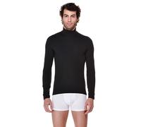 Cotonella Maglia Uomo Nero Extra Large Classica con Collo Alto