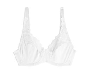Cotonella Reggiseno con Ferretto Aurora Art. CD 055 - in Coppa C - Microfibra e Pizzo con Interno Coppe in Cotone - Bianco 8