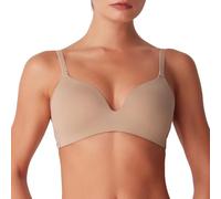 Cotonella Reggiseno Donna Imbottito Senza Ferretto ADC16 Invisibile sotto i Vestiti, Coppa B, Spalline Removibili, Comfort Quotidiano in Microfibra - Nudo, 4B