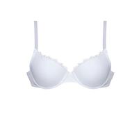Cotonella Reggiseno Push UP Imbottito Preformato Elena Art. CD 058 - in Coppa B - Microfibra e Pizzo con Coppe Imbottite - Bianco 4