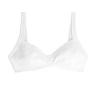 Cotonella, Reggiseno Viola in Morbida Microfibra - Reggiseno Senza Ferretto e con sostegno laterale continuo dalla Coppa alla Spallina, con Fodera SottoCoppa in 100% Cotone - Art.CD053 - Bianco tg. 7C