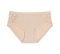 Cotonella, Slip Midi in Morbido Cotone bielastico - Bordi Vita e Gambe extracomfort - Inserto Fianco in Morbido Pizzo Elastico - conf. da 2 Pezzi - Art. GD248