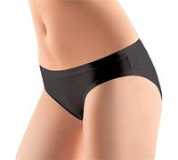 Cotonella Slip Mini Donna Cotone BIELASTICO Art. 3362 CONF. 3PZ (Nuovo Modello) (5/XL, Nero)