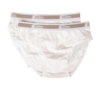 Cotonella Slip Uomo Mutanda Confezione 2 Capi Elastico a Vista Cotone Elasticizzato Articolo 2383, Bianco, 6 - SESTA