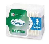 COTONEVE - 1605CV - Bastoncini puliorecchie cotonati - Cotoneve - cofanetto da 200 pezzi - 91630 - Conf. da 1 Pz. - 1605CV