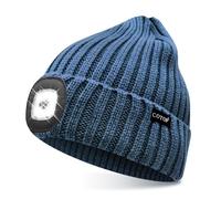 COTOP Cappello con Luce,Berretto con LED,Beanie Invernale Caldo, Regalo per Uomo o Pescatore, Unisex, per Jogging, Escursioni all'aperto, Corsa, Ciclismo di Notte