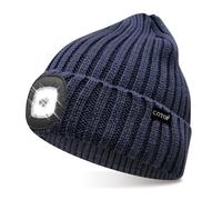 COTOP Cappello con Luce,Berretto con LED,Beanie Invernale Caldo, Regalo per Uomo o Pescatore, Unisex, per Jogging, Escursioni all'aperto, Corsa, Ciclismo di Notte