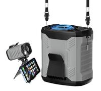 COTOP Mini ventilatore USB portatile, piccolo fan con clip per sotto la maglietta, mini ventilatore turbo, ricaricabile, con supporto per cellulare e cordino, 7000 giri/min, per ufficio, esterno