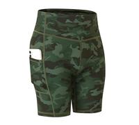 COTOP Pantaloncini Palestra Donna,Shorts Donna Sportivi Biker Shorts Estivi Alta Vita Opachi Cycling Allenamento Shorts Pantaloncini Corti Donna con Tasche per Gym Running Yoga Leggings Corti