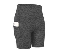 COTOP Pantaloncini Sportivi da Donna, a Vita Alta, con 2 Tasche Laterali, Leggings Corti da Donna, per Yoga, Corsa, Fitness, Ciclismo, Fitness