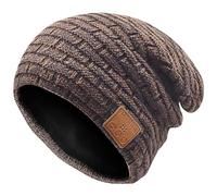 COTOP Regalo Uomo Donna Cappello Bluetooth Berretto Sci Regalo Natale Cappello Sportivi Uomo Musicale Bluetooth Lavorato a Maglia Berretto Cappello Invernali con Cuffie Stereo e Microfono Vivavoce