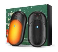 COTOP Scaldamani Ricaricabile,2 pezzi 6000mAh Scalda Mani Tascabili,Scaldamani Elettrico Portatile Riutilizzabile,Regalo caldo per Bambini, Uomo e Donne Hand Warmer per Raynauds,Sci