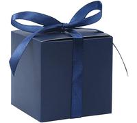 COTOPHER 25 scatole regalo di carta per bomboniere, 7,6 x 7,6 x 7,6 cm, piccole scatole regalo con nastri, scatole per regali, artigianato, cupcake, caramelle, proposte per damigelle d'onore