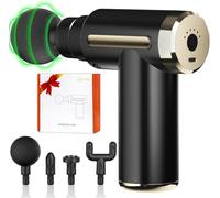 Cotsoco Mini Pistola Massaggio Muscolare - Mini massaggiatore, Pistola per Massaggi, Massaggiatore Muscolare, tessuto profondo, Massage Gun con 4 velocità, 6 testine - regalo per uomini e donne