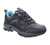 Cotswold Donna Escursioni Stivali - Abbeydale Basso IN Grigio/ Nero/ Aqua, 3-8