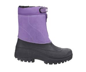 Cotswold Impresa Junior Inverno Esterno Impermeabile Stivali di Gomma Viola