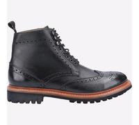 Cotswold Rissington Commando da Uomo Casual Moda Classica Stivali Brogue Nero