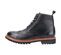 Cotswold Rissington Commando Stivali da Uomo in Pelle Nera - EUR 44
