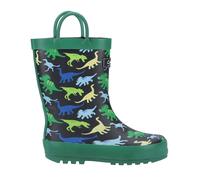 Cotswold Zuccherini Junior Bambini Dinosauro Impermeabile Wellington Boots Verde