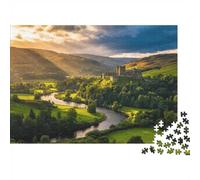 Cotswolds River Puzzle per Adulti 1000 Pezzi Recyclable Green Landscape Puzzles Interesting Gioco in Famiglia Props Fun Present for Regalo di Auguri per le Vacanze 70x50cm/1000 Pezzi