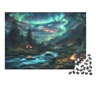Cottage aurora Puzzle 1000 Pezzi Adulti In Valle Aurora cartone Resistente, Un Set Di Puzzle A Rompicapo Per Brain Training Puzzle, Ideale Per Arredo Parete, Enigma Del R