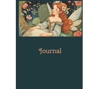 Cottage Core Fairy Journal: Large Blank Book, 100 Pages