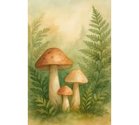 Cottage Core Mushroom & Ferns Journal - Whimsical Woodland Notebook: Botanical Art | Rustic Nature-Inspired Design for Fairycore & Cottagecore Lovers Bullet Style