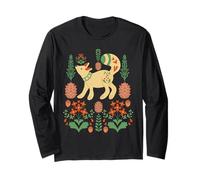 Cottage Core Winter Nordic Fox Pigna e Natura Maglia a Manica
