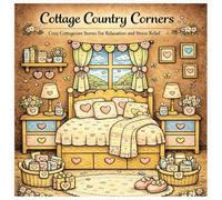Cottage Country Corners: Cozy Cottagecore Scenes For Relaxation and Stress Relief
