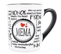 Cottage Creek Mema - Tazza da 473,6 g, in ceramica, per nonna, nonna, per nonne, nonna, regalo per baby shower, per nonni