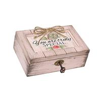 Cottage Garden Medaglione rosa con scritta "You are Truly Special Blush Petite Music Box" con scritta in lingua inglese "Playa You Light Up My