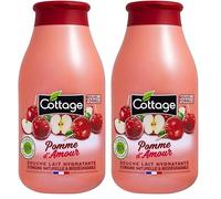 Cottage Gel Doccia Latte Idratante - Mela D'AMORE - 97% di ingredienti di origine naturale, 250 ml - Made in France (Confezione da 2)