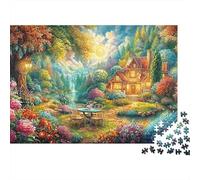Cottage in A Flowery Garden Puzzle Da 1000 Pezzi Enchanted Cottage Perfetto Regalo Di Compleanno Per Bambini E Adulti 52x38cm/1000pcs
