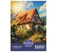 Cottage nel villaggio di montagna 1000 Pezzi Animazione Puzzle Classico IntRattotenimento Creativo Per Gioco Familiare Regalo Per Adulti E Bambini Da 14 Anni E Più 70x50cm/1000pcs