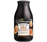 Cottage Shampoo doccia 3 in 1 da uomo, in legno ambrato, 250 ml, prodotto in Francia