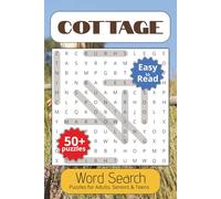 Cottage Word Search Puzzle Book: Word Searches with Easy to Read Print about Cottagecore, Cottages, Cozy places and More | 6x9 inches, 110 pages | 50+ ... Gift for Vacations, Holidays and Spare Times