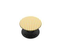 Cottagecore a quadretti piccoli a quadretti gialli PopSockets PopGrip Adesivo