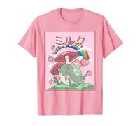 Cottagecore Aesthetic Kawaii Rana Bere Latte Giapponese Maglietta